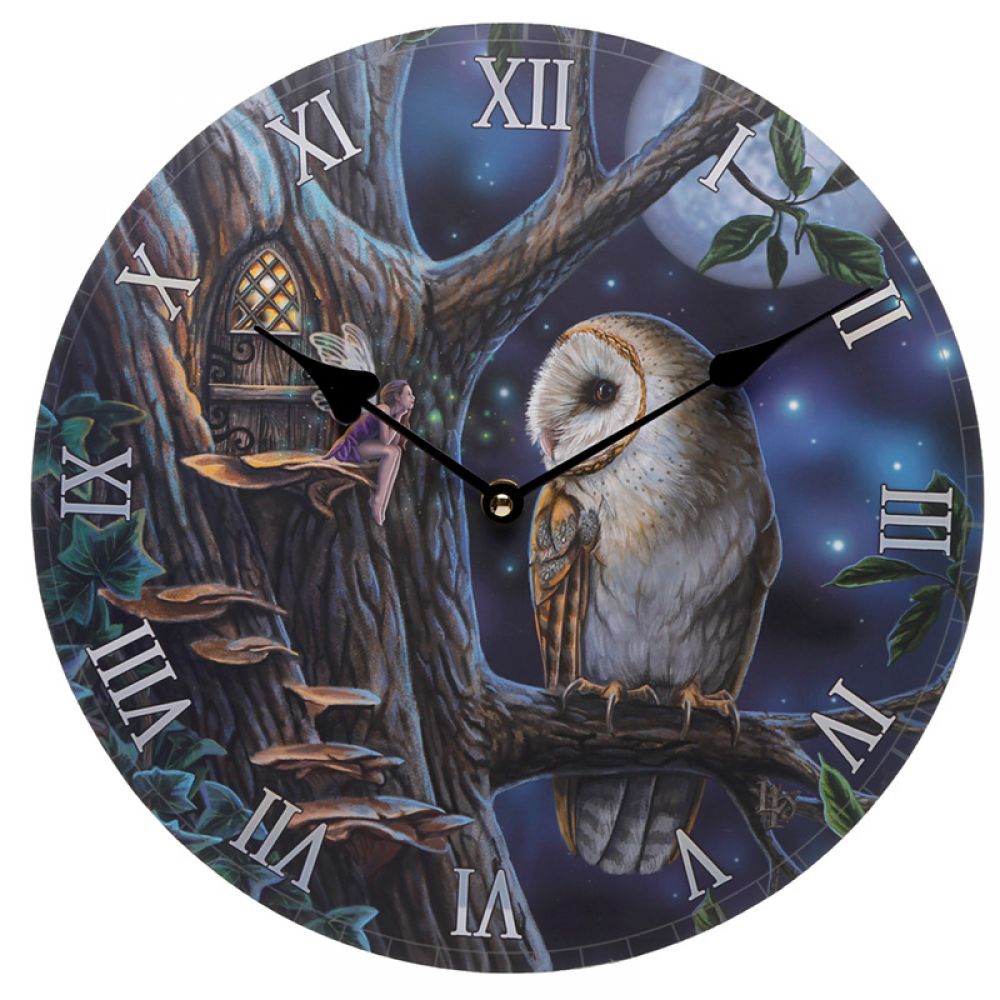 Owl & Fairy Clock by Lisa Parker