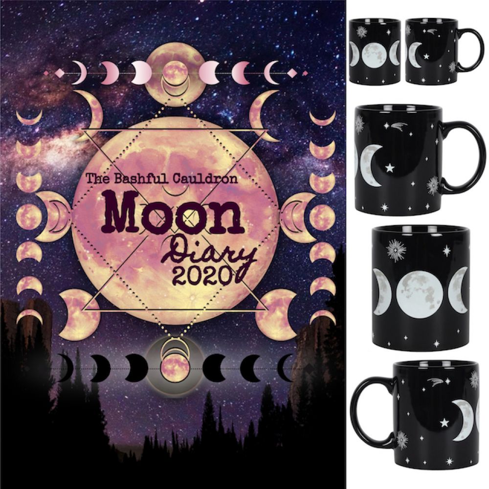 Bashful Cauldron Moon Diary 2020 & Triple Moon Mug OFFER
