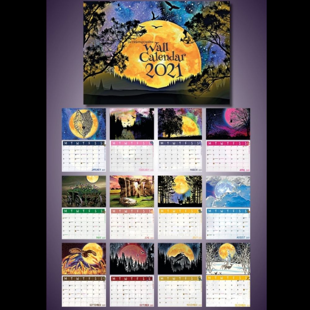 Flickering Moon Wall Calendar 