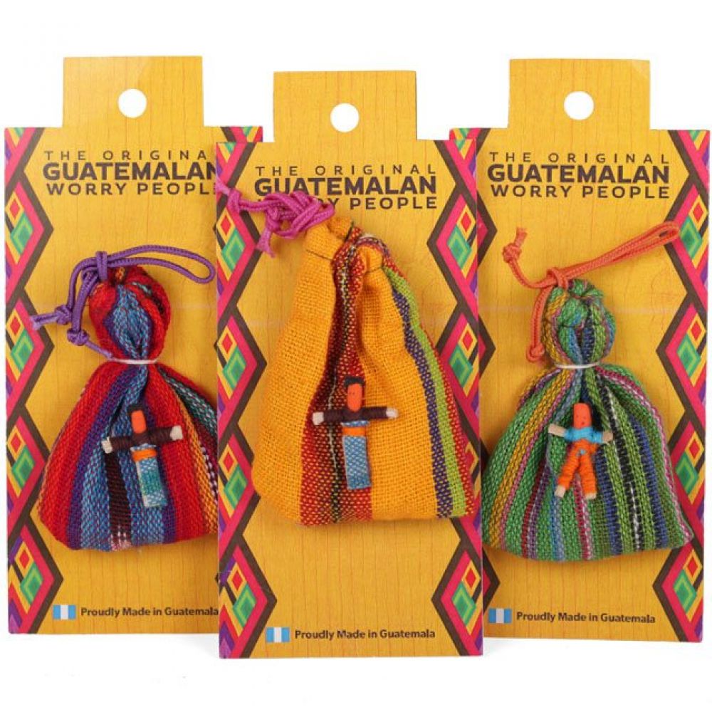 6 Worry Dolls In A Bag